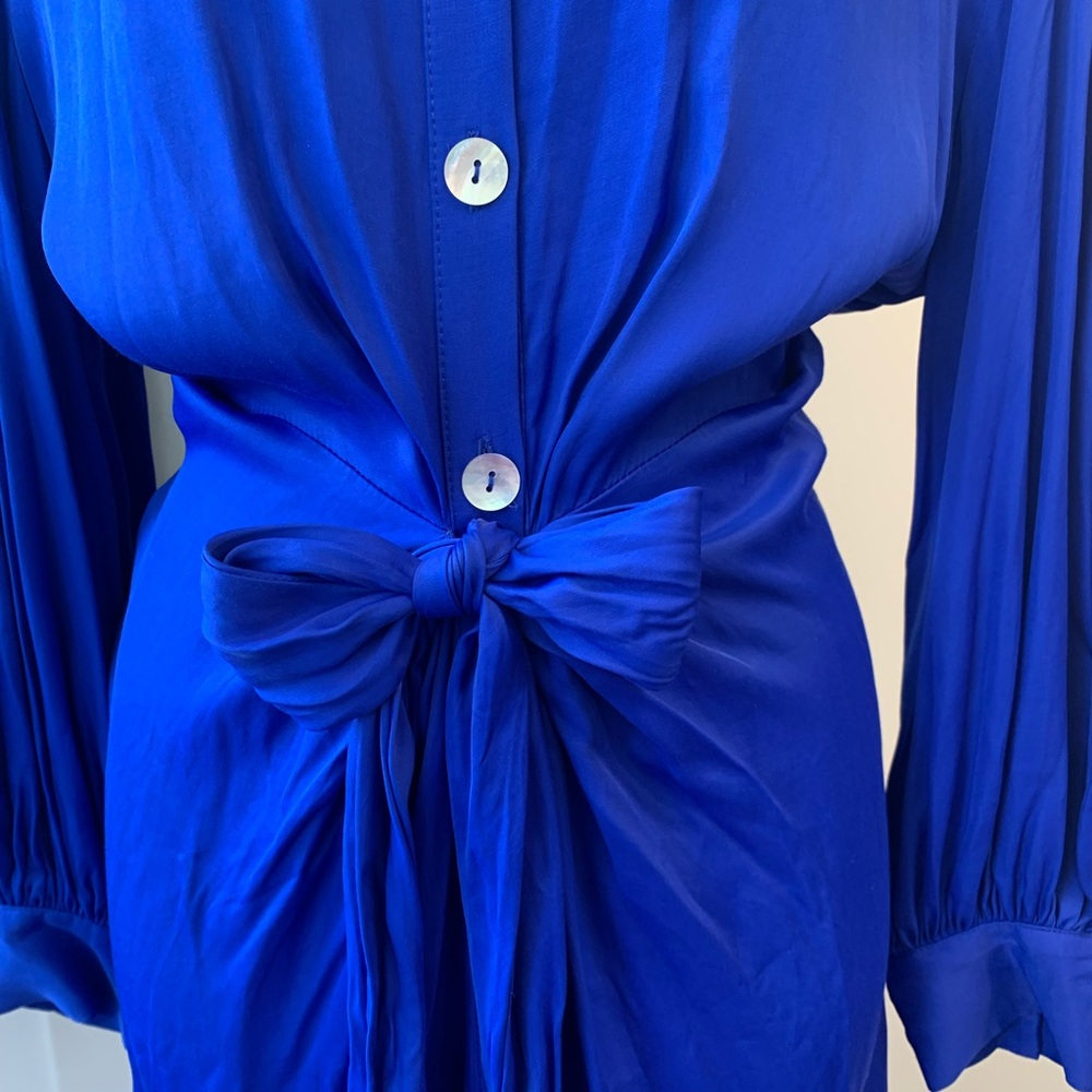 NWT Farm Rio Blue Midi Dress - Picture 5 of 12
